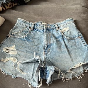 High rise slim size 26 rollas Jean shorts